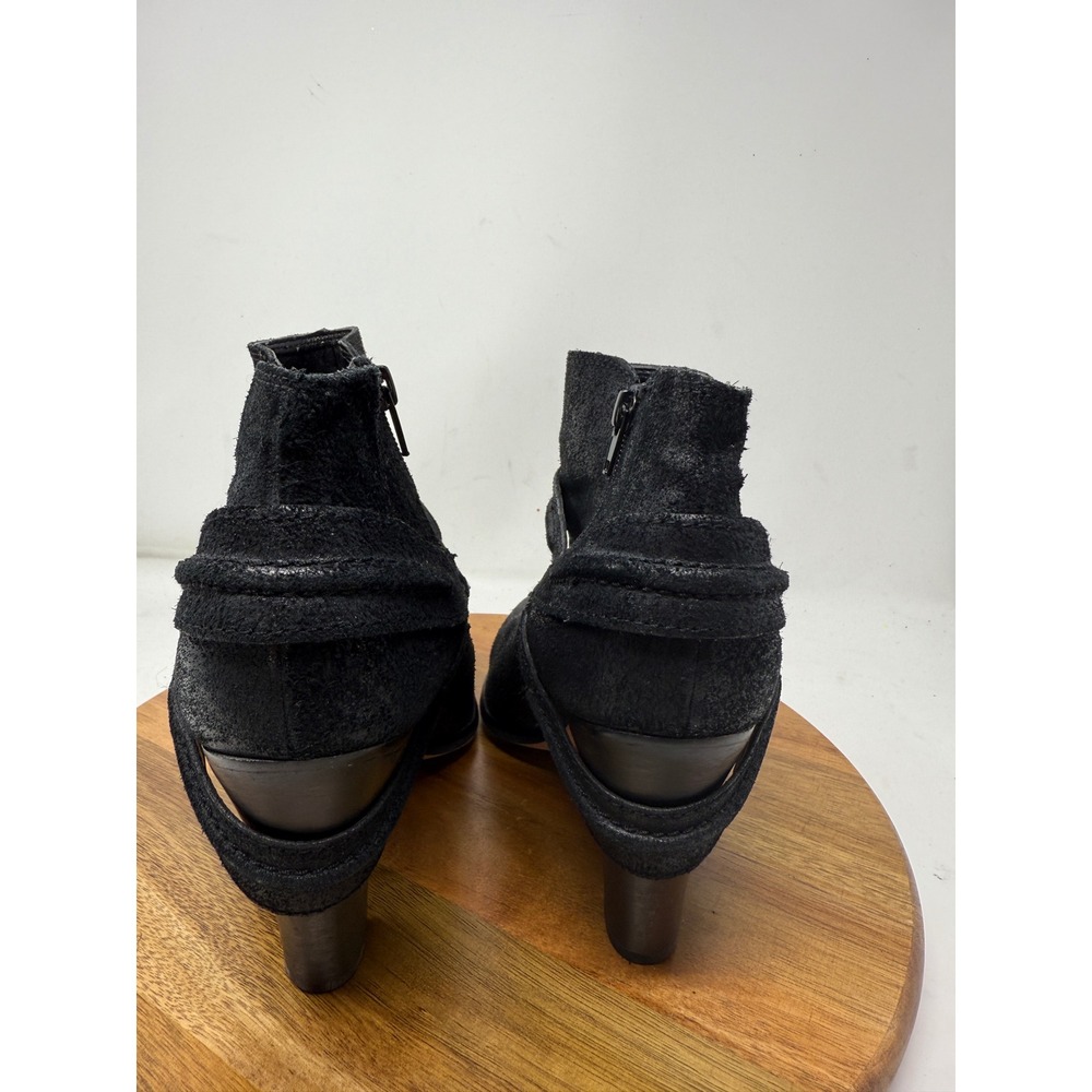 Miranda Lambert Black Suede‎ Leather Guitar Ankle Booties Women's Size 10M - Picture 8 of 12